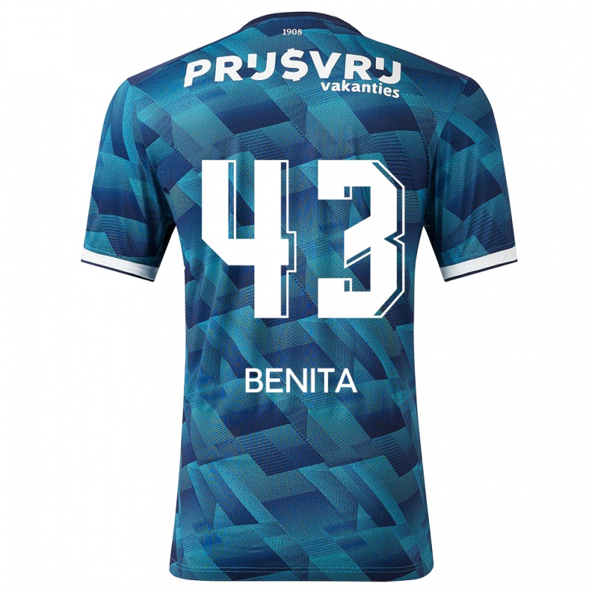 Herren Mimeirhel Benita #43 Blau Auswärtstrikot Trikot 2023/24 T-Shirt Schweiz