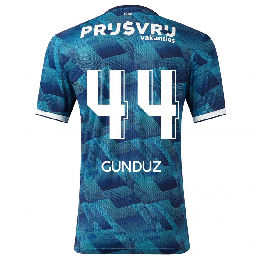 Herren Omer Gunduz #44 Blau Auswärtstrikot Trikot 2023/24 T-Shirt Schweiz