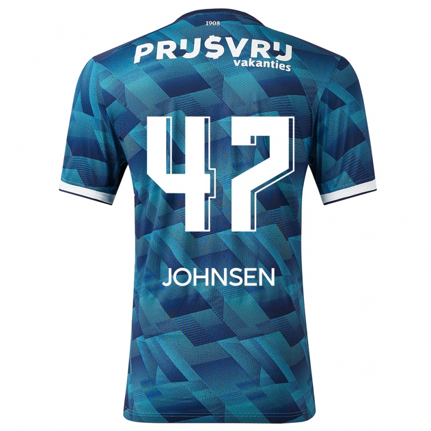 Herren Mikael Torset Johnsen #47 Blau Auswärtstrikot Trikot 2023/24 T-Shirt Schweiz