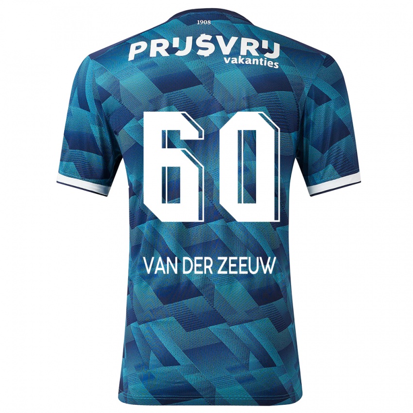 Herren Twan Van Der Zeeuw #60 Blau Auswärtstrikot Trikot 2023/24 T-Shirt Schweiz