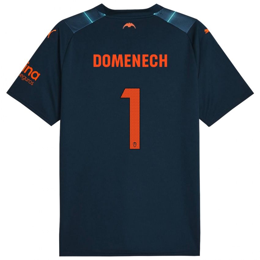 Homme Maillot Jaume Domenech #1 Bleu Marin Tenues Extérieur 2023/24 T-Shirt Suisse