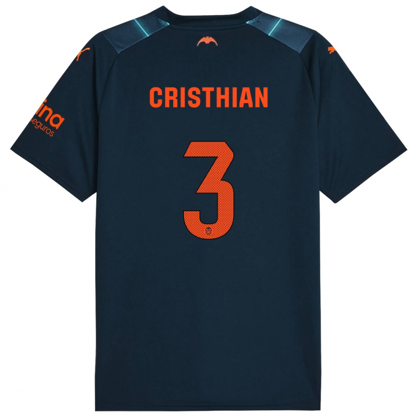 Herren Cristhian Mosquera #3 Marineblau Auswärtstrikot Trikot 2023/24 T-Shirt Schweiz