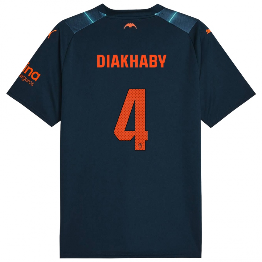 Herren Mouctar Diakhaby #4 Marineblau Auswärtstrikot Trikot 2023/24 T-Shirt Schweiz