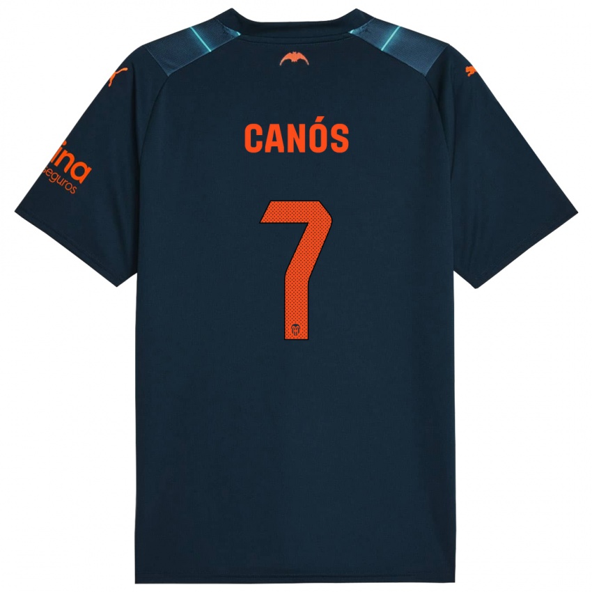 Herren Sergi Canós #7 Marineblau Auswärtstrikot Trikot 2023/24 T-Shirt Schweiz