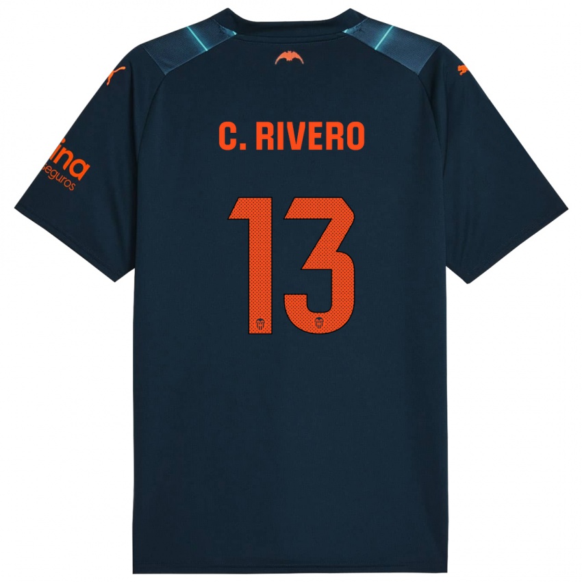 Herren Cristian Rivero #13 Marineblau Auswärtstrikot Trikot 2023/24 T-Shirt Schweiz