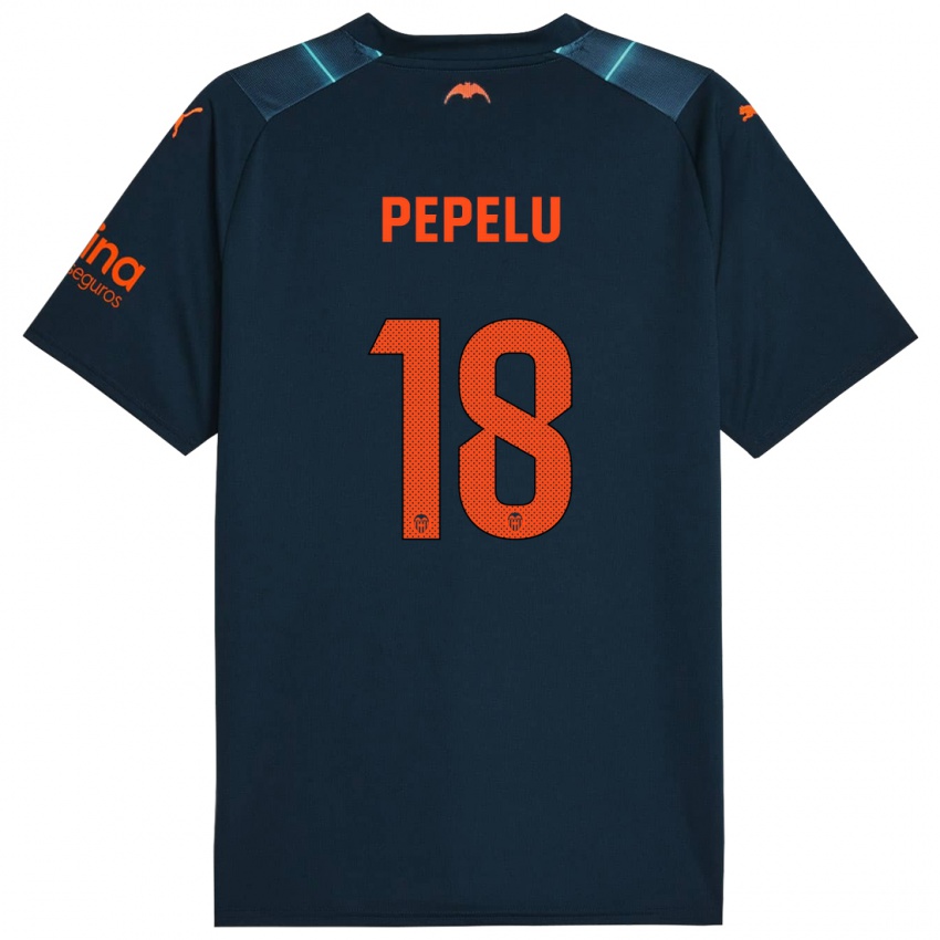Herren Pepelu #18 Marineblau Auswärtstrikot Trikot 2023/24 T-Shirt Schweiz