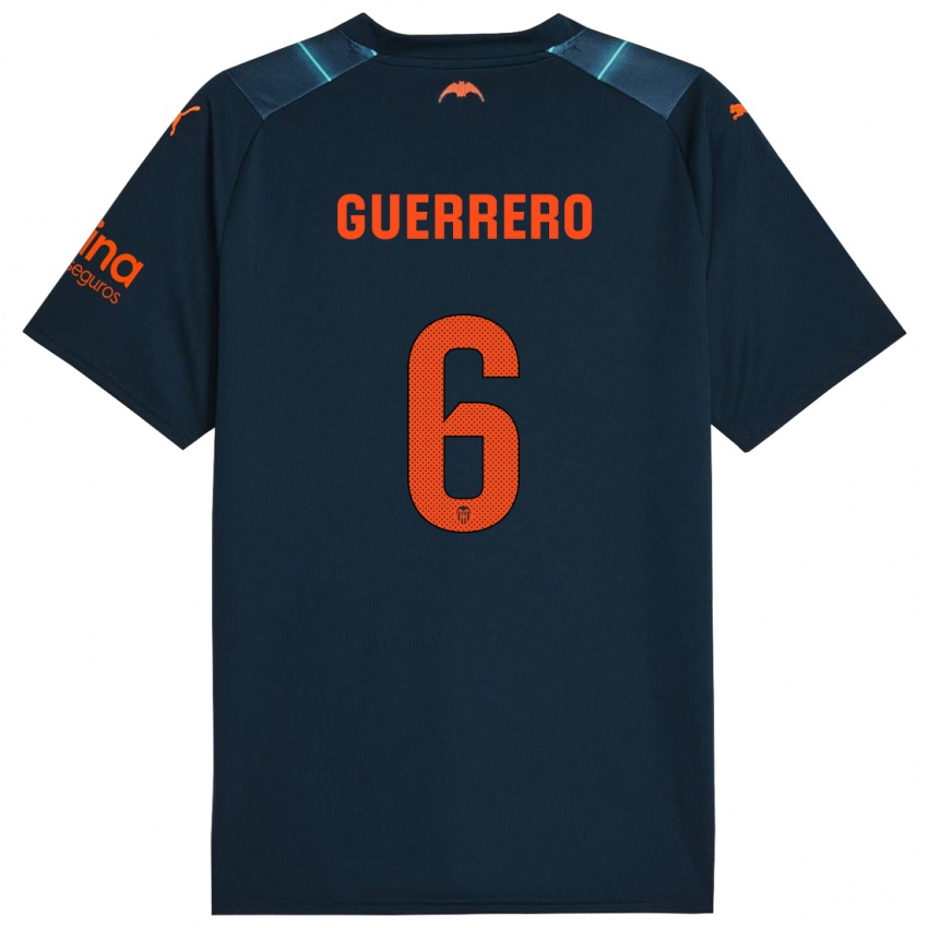 Herren Paula Guerrero #6 Marineblau Auswärtstrikot Trikot 2023/24 T-Shirt Schweiz