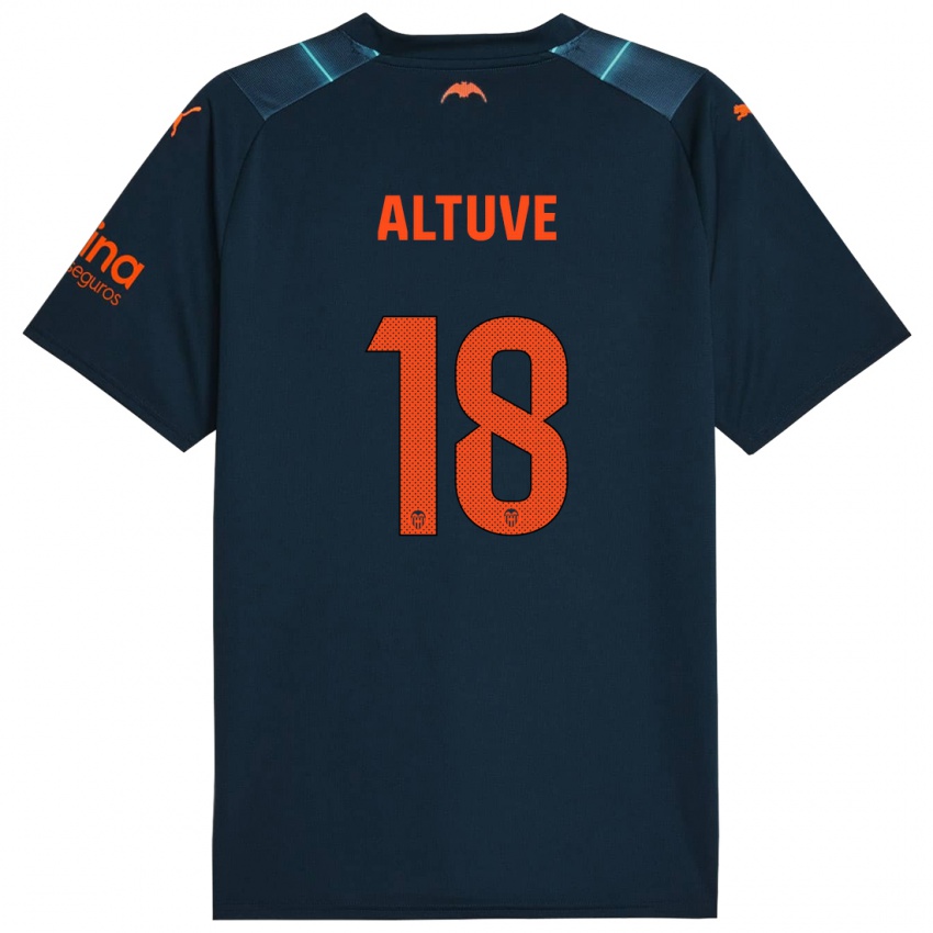 Herren Oriana Altuve #18 Marineblau Auswärtstrikot Trikot 2023/24 T-Shirt Schweiz