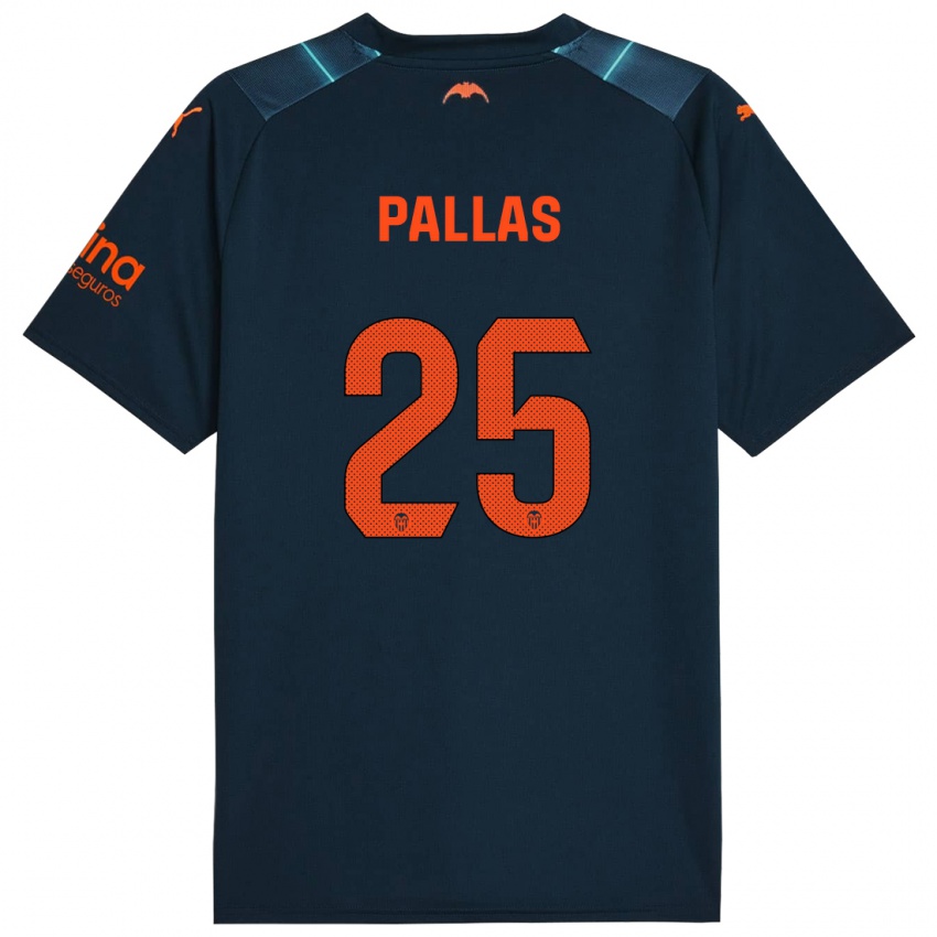 Herren Nerea Pallas #25 Marineblau Auswärtstrikot Trikot 2023/24 T-Shirt Schweiz