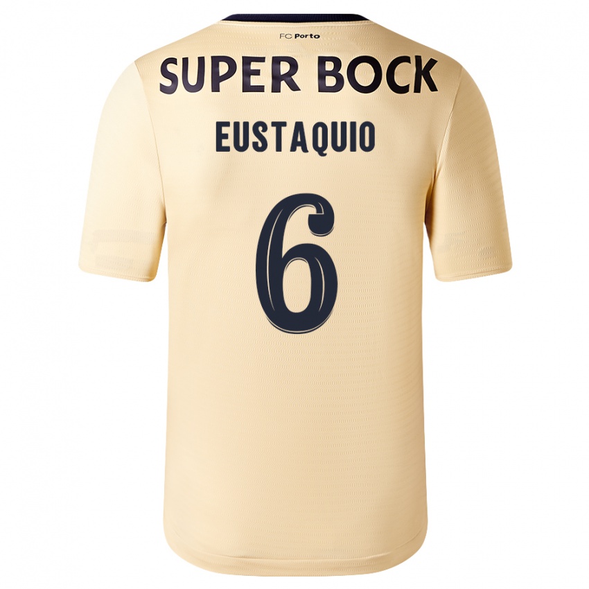 Herren Stephen Eustaquio #6 Beige-Gold Auswärtstrikot Trikot 2023/24 T-Shirt Schweiz
