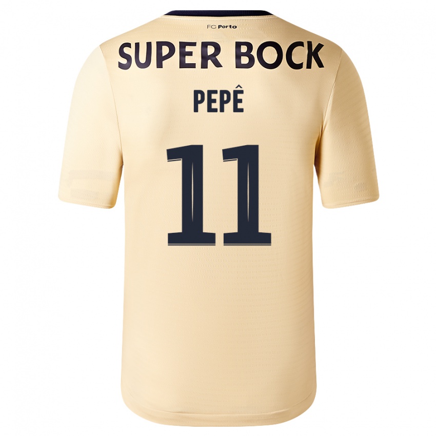 Homme Maillot Pepe #11 Beige-Doré Tenues Extérieur 2023/24 T-Shirt Suisse