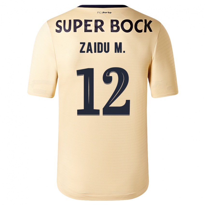 Herren Zaidu #12 Beige-Gold Auswärtstrikot Trikot 2023/24 T-Shirt Schweiz