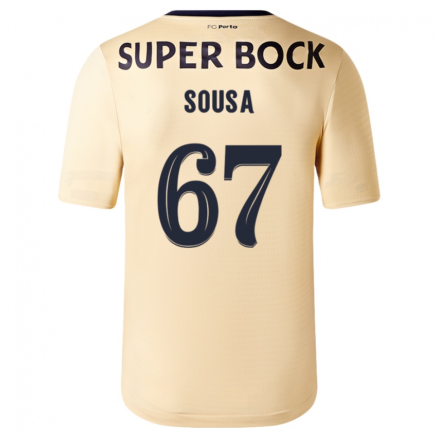 Herren Vasco Sousa #67 Beige-Gold Auswärtstrikot Trikot 2023/24 T-Shirt Schweiz