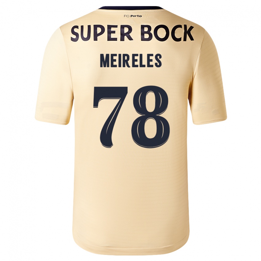 Herren Jorge Meireles #78 Beige-Gold Auswärtstrikot Trikot 2023/24 T-Shirt Schweiz