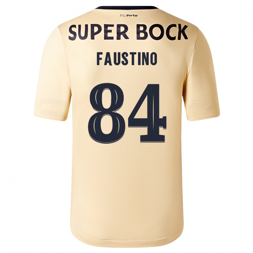 Herren Levi Faustino #84 Beige-Gold Auswärtstrikot Trikot 2023/24 T-Shirt Schweiz