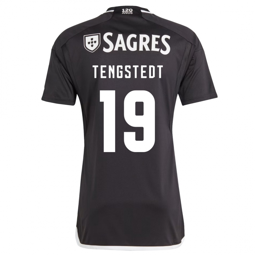 Herren Casper Tengstedt #19 Schwarz Auswärtstrikot Trikot 2023/24 T-Shirt Schweiz