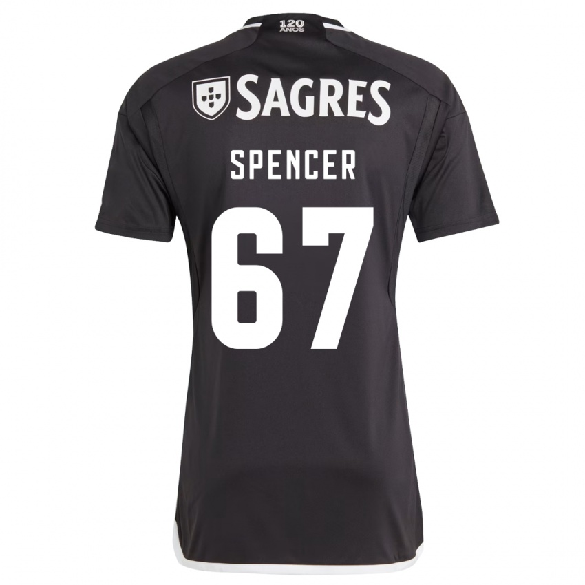 Herren Diogo Spencer #67 Schwarz Auswärtstrikot Trikot 2023/24 T-Shirt Schweiz