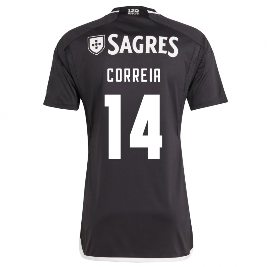 Herren Carolina Correia #14 Schwarz Auswärtstrikot Trikot 2023/24 T-Shirt Schweiz