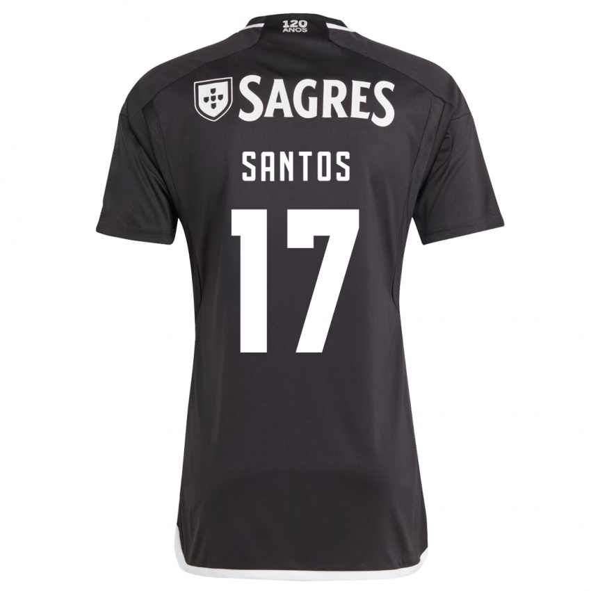 Herren Daniela Santos #17 Schwarz Auswärtstrikot Trikot 2023/24 T-Shirt Schweiz