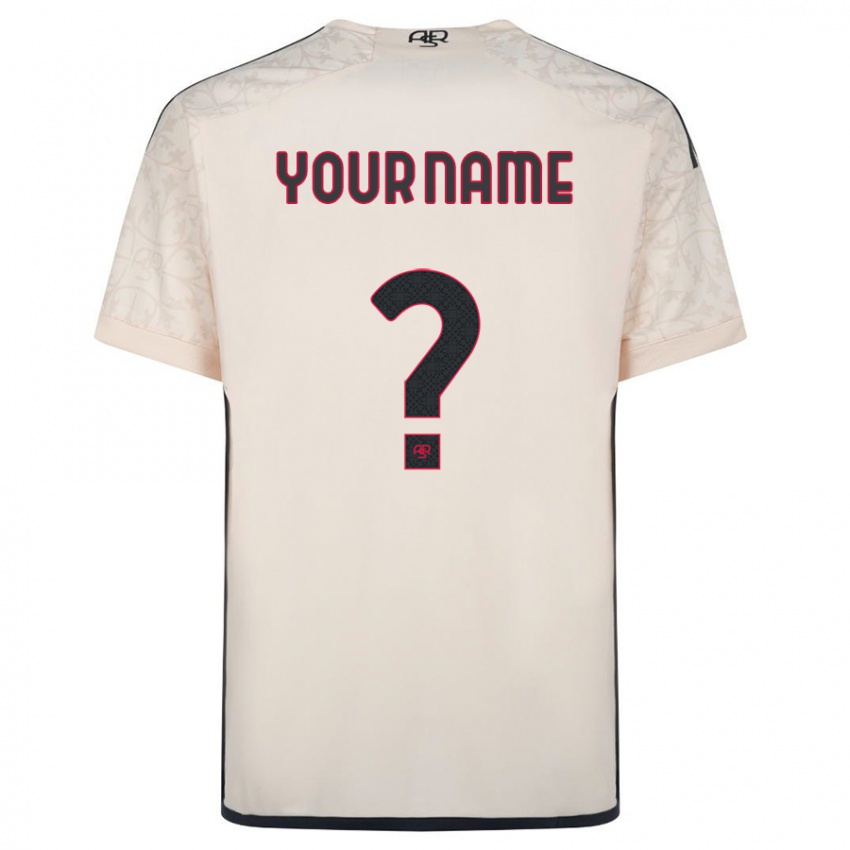 Homme Maillot Votre Nom #0 Blanc Cassé Tenues Extérieur 2023/24 T-Shirt Suisse