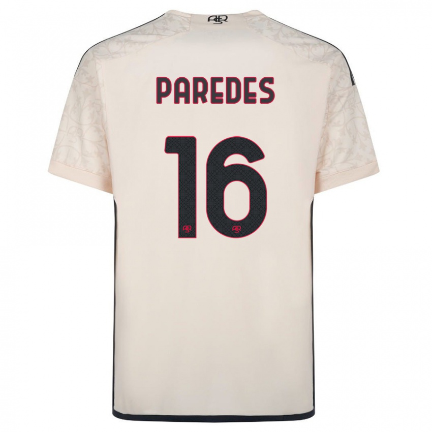 Herren Leandro Paredes #16 Cremefarben Auswärtstrikot Trikot 2023/24 T-Shirt Schweiz