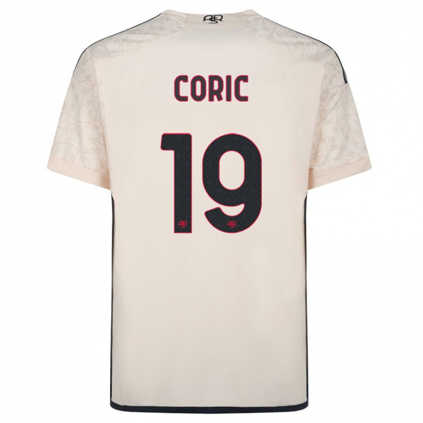 Homme Maillot Ante Coric #19 Blanc Cassé Tenues Extérieur 2023/24 T-Shirt Suisse