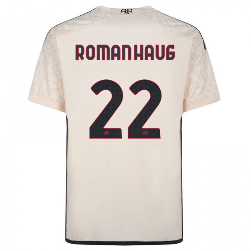 Homme Maillot Sophie Roman Haug #22 Blanc Cassé Tenues Extérieur 2023/24 T-Shirt Suisse