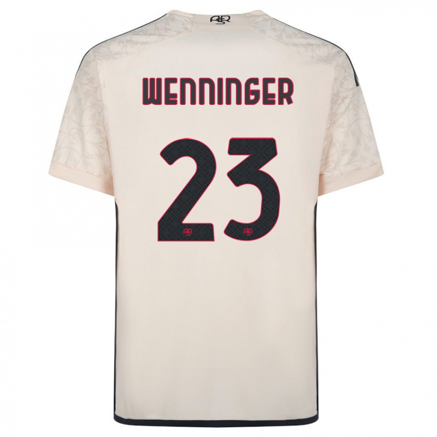 Homme Maillot Carina Wenninger #23 Blanc Cassé Tenues Extérieur 2023/24 T-Shirt Suisse