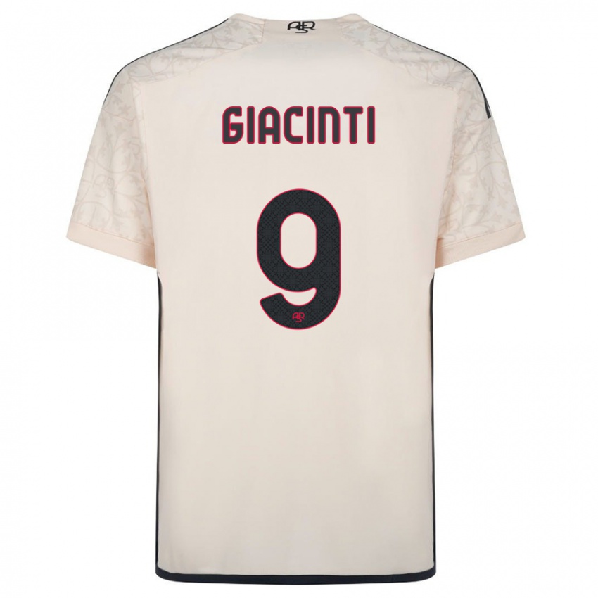 Homme Maillot Valentina Giacinti #9 Blanc Cassé Tenues Extérieur 2023/24 T-Shirt Suisse