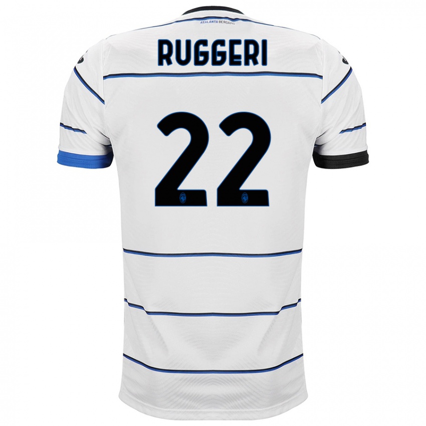 Homme Maillot Matteo Ruggeri #22 Blanc Tenues Extérieur 2023/24 T-Shirt Suisse