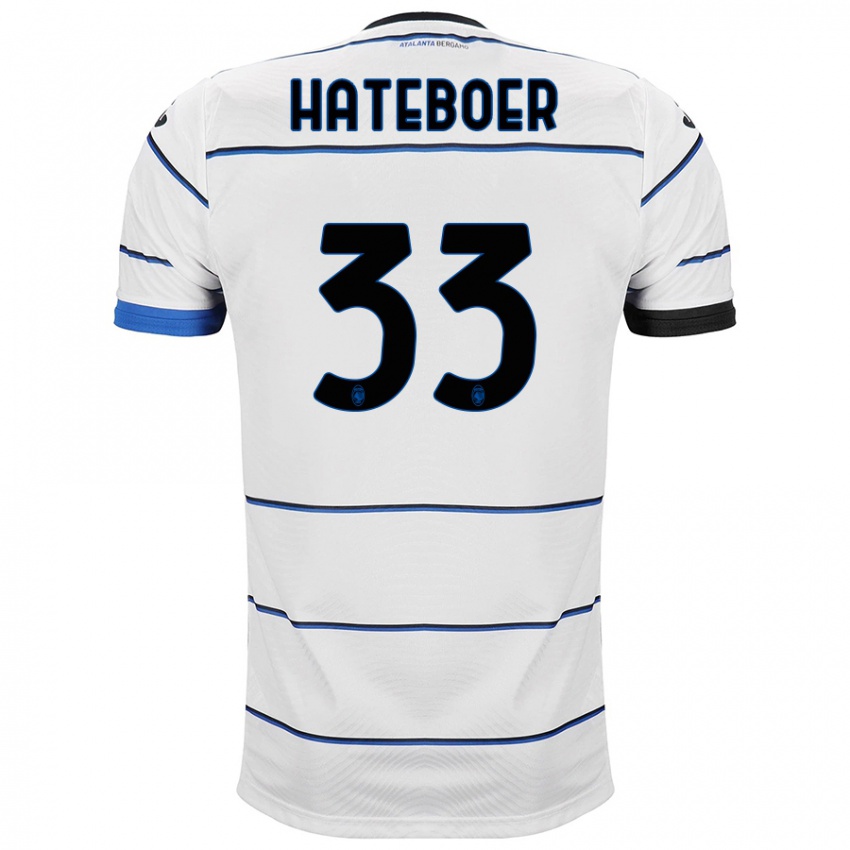 Herren Hans Hateboer #33 Weiß Auswärtstrikot Trikot 2023/24 T-Shirt Schweiz
