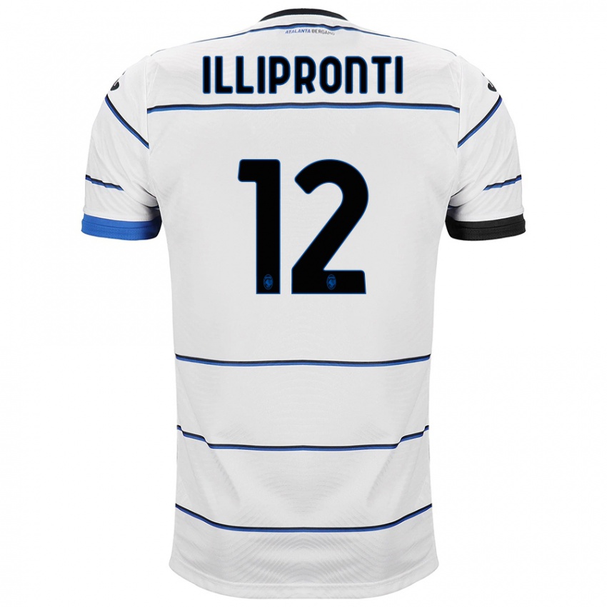 Homme Maillot Filippo Illipronti #12 Blanc Tenues Extérieur 2023/24 T-Shirt Suisse