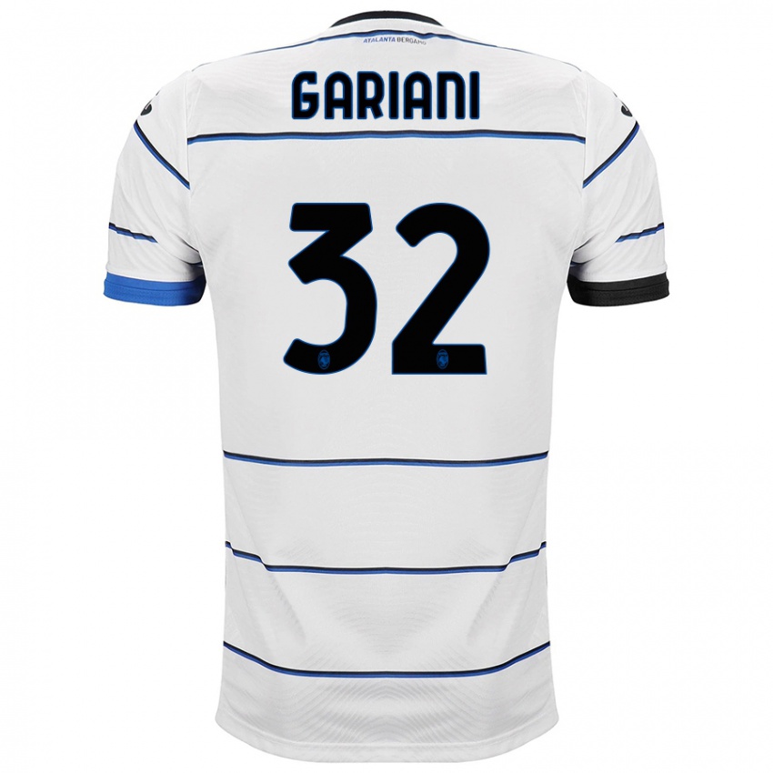 Homme Maillot Niccolò Gariani #32 Blanc Tenues Extérieur 2023/24 T-Shirt Suisse
