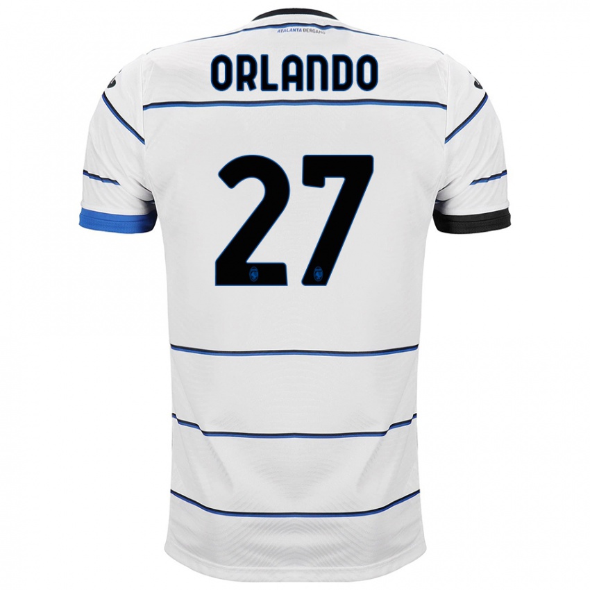 Homme Maillot Daniele Orlando #27 Blanc Tenues Extérieur 2023/24 T-Shirt Suisse
