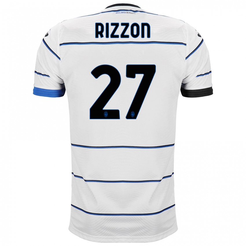 Homme Maillot Giulia Rizzon #27 Blanc Tenues Extérieur 2023/24 T-Shirt Suisse