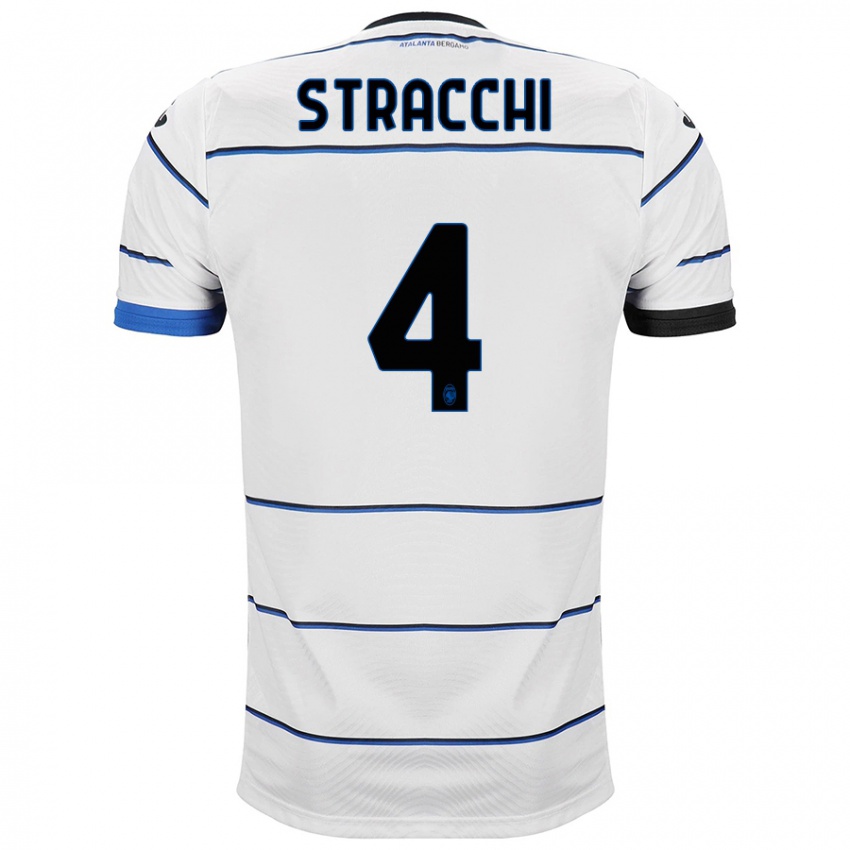 Homme Maillot Daniela Stracchi #4 Blanc Tenues Extérieur 2023/24 T-Shirt Suisse