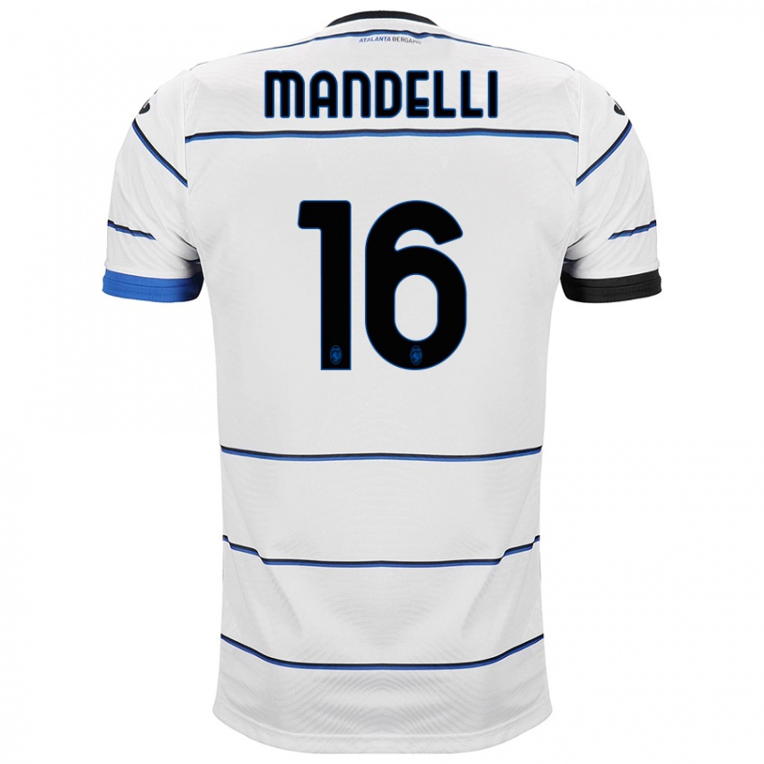 Homme Maillot Giulia Mandelli #16 Blanc Tenues Extérieur 2023/24 T-Shirt Suisse