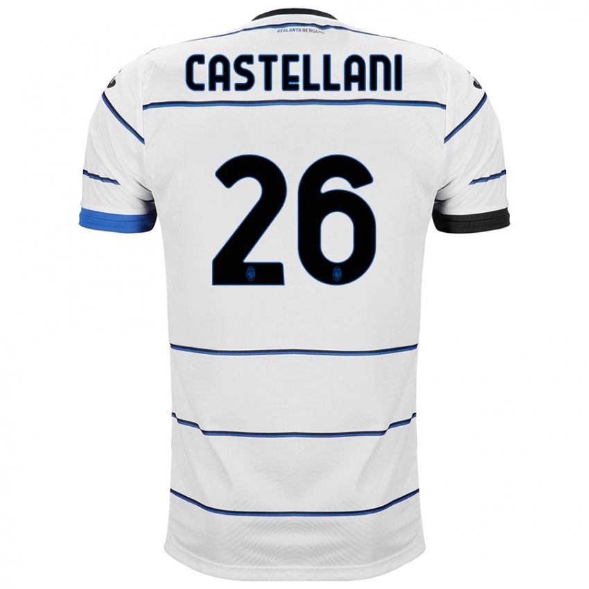 Homme Maillot Eleonora Castellani #26 Blanc Tenues Extérieur 2023/24 T-Shirt Suisse