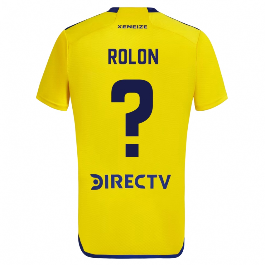 Homme Maillot Esteban Rolon #0 Jaune Tenues Extérieur 2023/24 T-Shirt Suisse