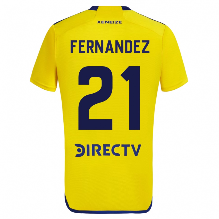 Herren Ezequiel Fernandez #21 Gelb Auswärtstrikot Trikot 2023/24 T-Shirt Schweiz