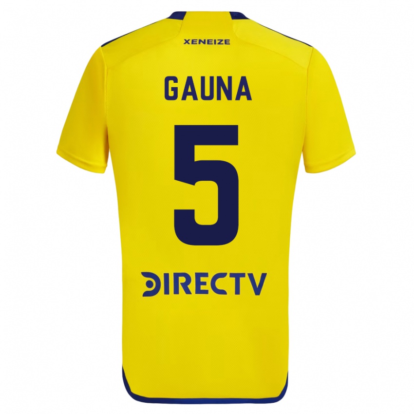 Herren Santiago Gauna #5 Gelb Auswärtstrikot Trikot 2023/24 T-Shirt Schweiz