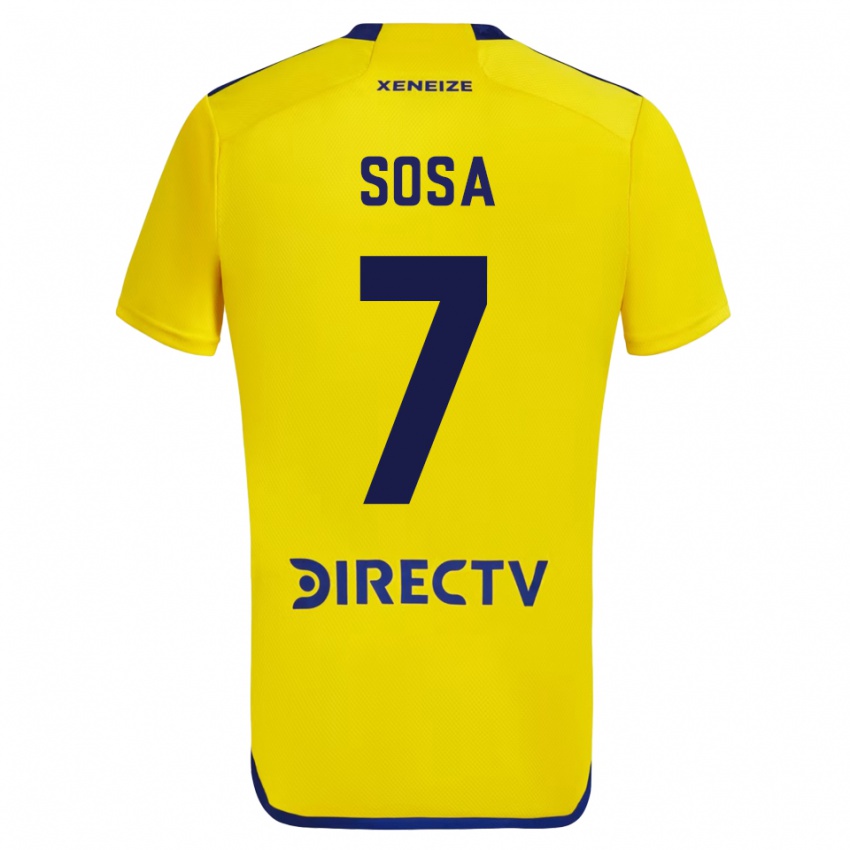 Herren Elián Sosa #7 Gelb Auswärtstrikot Trikot 2023/24 T-Shirt Schweiz