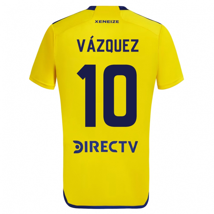 Herren Lucas Vázquez #10 Gelb Auswärtstrikot Trikot 2023/24 T-Shirt Schweiz