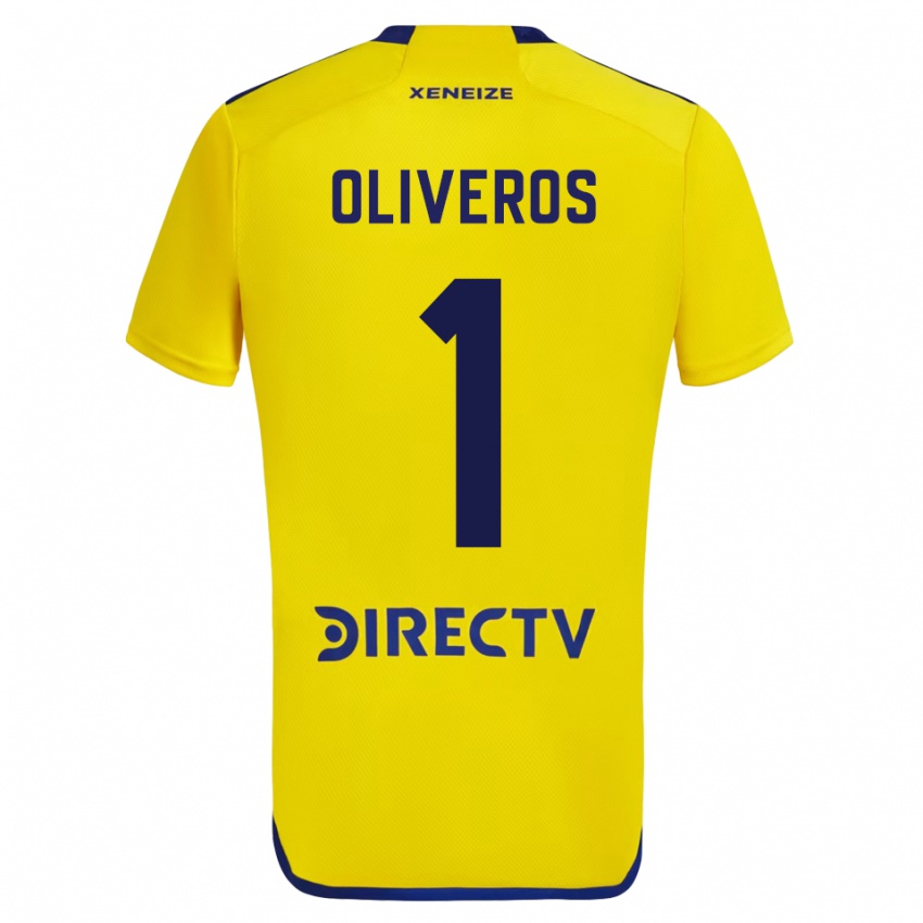 Herren Laurina Oliveros #1 Gelb Auswärtstrikot Trikot 2023/24 T-Shirt Schweiz