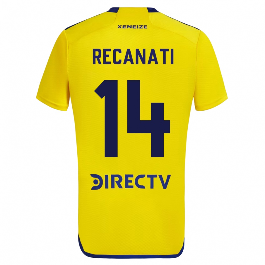 Herren Bianca Recanati #14 Gelb Auswärtstrikot Trikot 2023/24 T-Shirt Schweiz