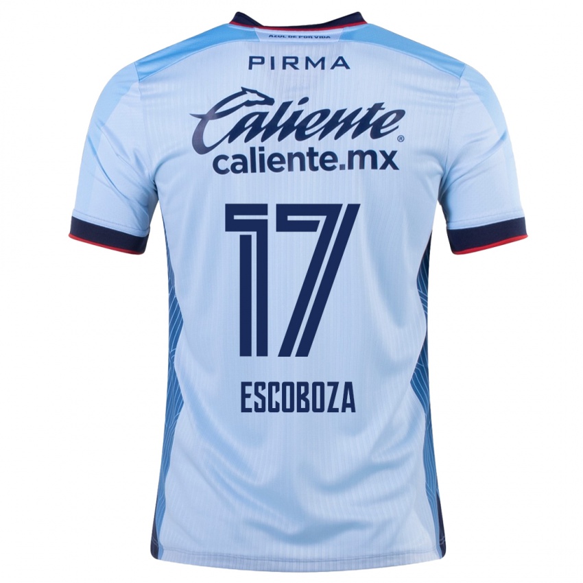 Herren Alonso Escoboza #17 Himmelblau Auswärtstrikot Trikot 2023/24 T-Shirt Schweiz