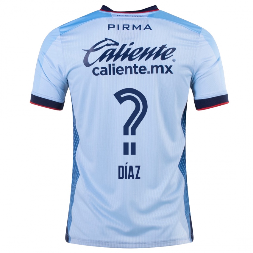 Herren Josué Díaz #0 Himmelblau Auswärtstrikot Trikot 2023/24 T-Shirt Schweiz