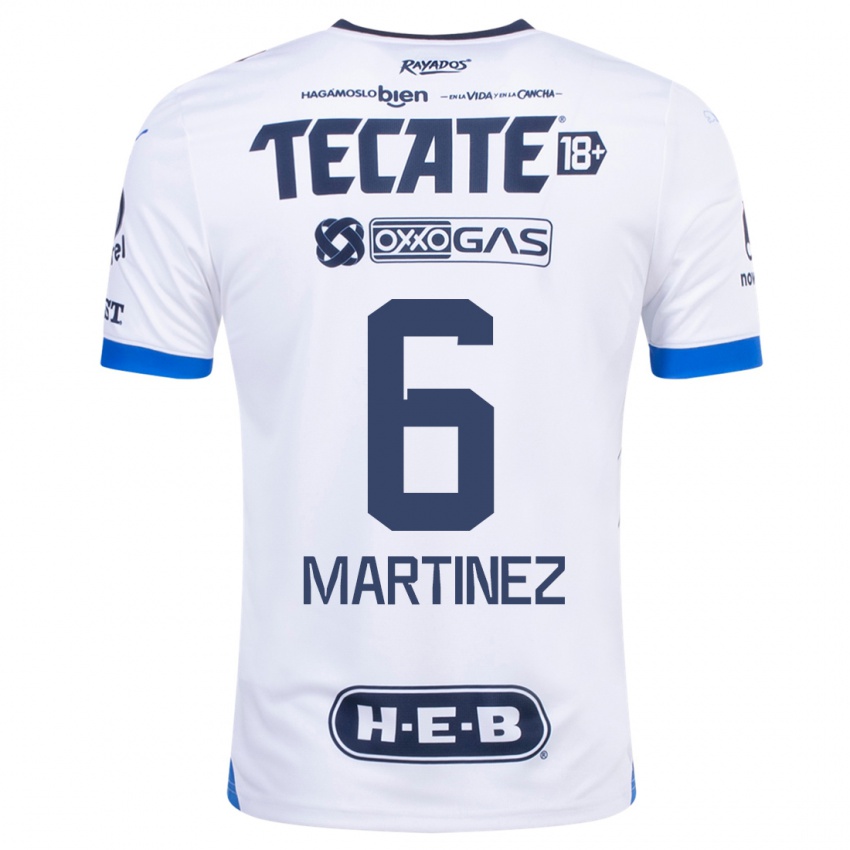Homme Maillot Alejandra Martinez #6 Blanc Tenues Extérieur 2023/24 T-Shirt Suisse