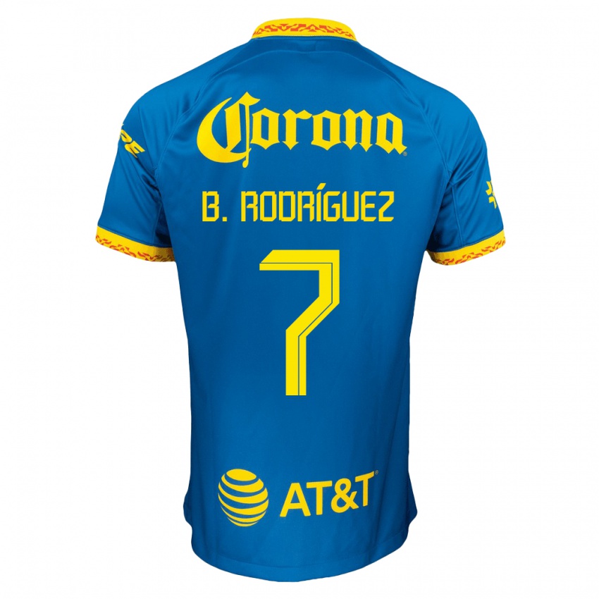 Homme Maillot Brian Rodríguez #7 Bleu Tenues Extérieur 2023/24 T-Shirt Suisse