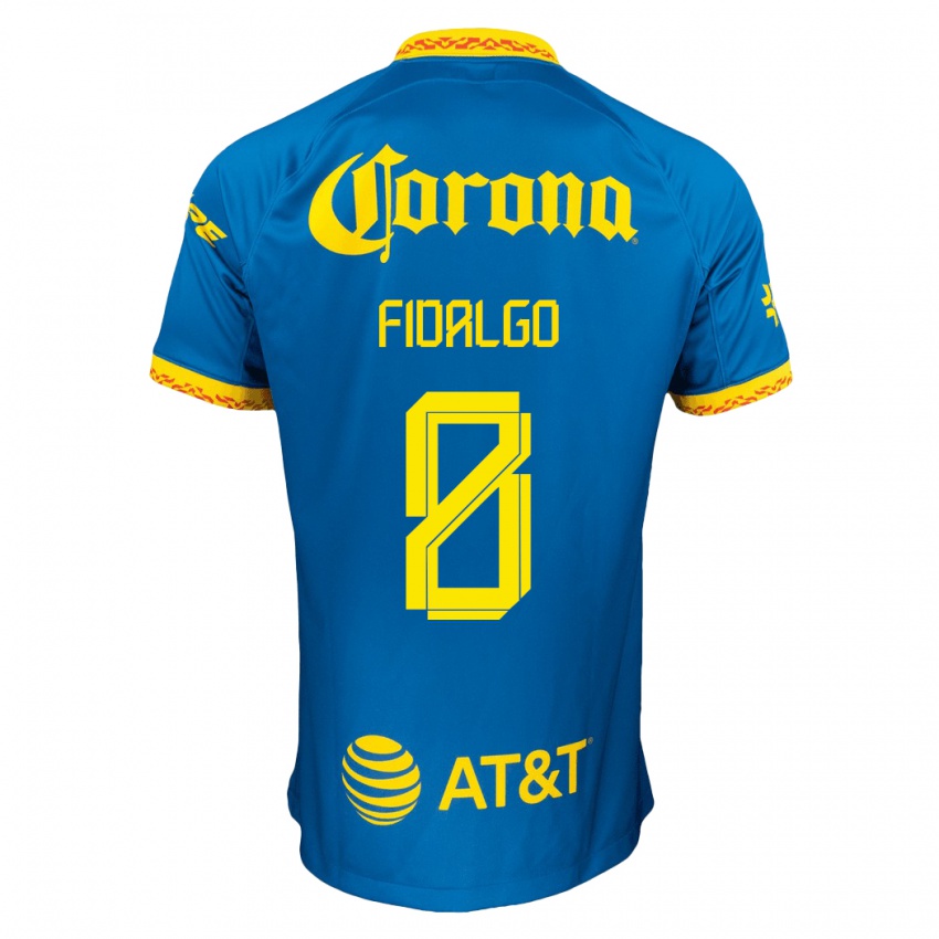 Homme Maillot Alvaro Fidalgo #8 Bleu Tenues Extérieur 2023/24 T-Shirt Suisse